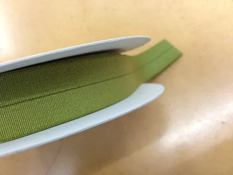 18mm Stretch Fold-Over Binding - Chartreuse