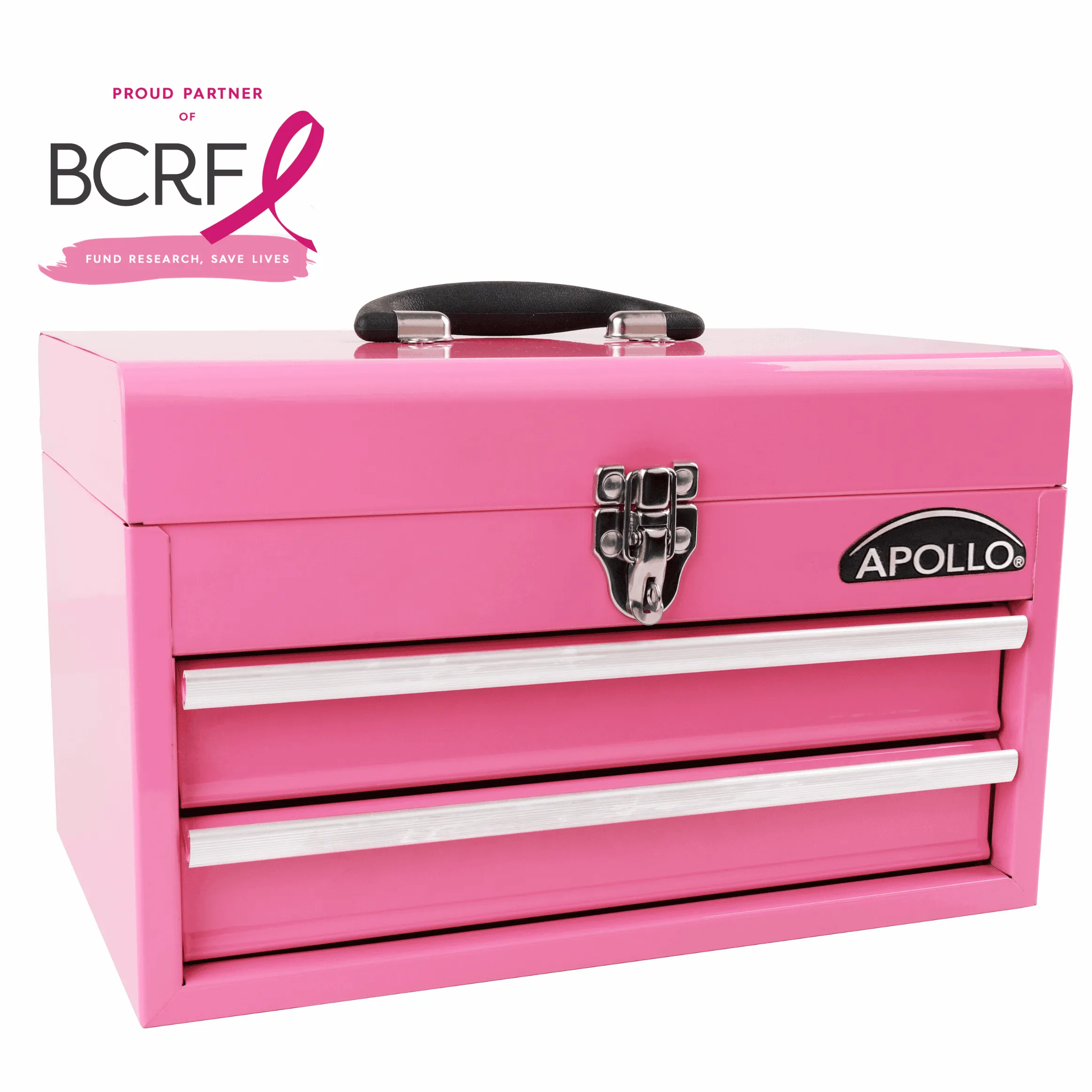 2-Drawer Pink Steel Chest -- DT5010P