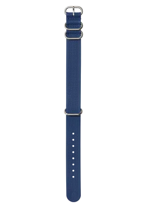 20mm FKM Rubber NATO Band - Navy / Blue