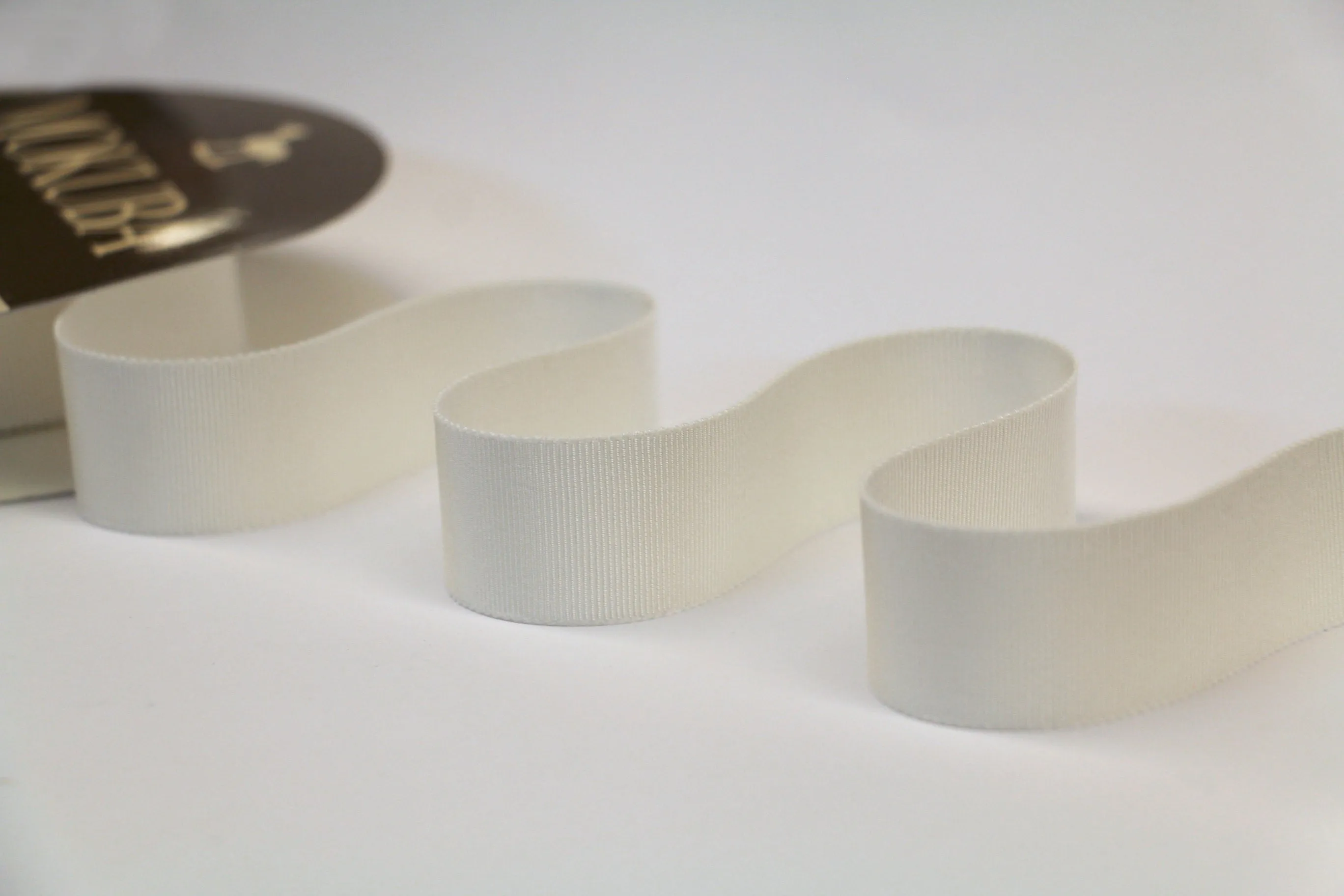 25mm Grosgrain Ribbon - Cream