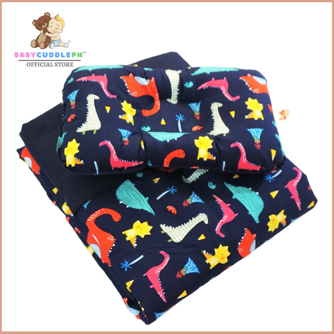 3 in 1 Babycuddle Bed Set - Dino in Navy Blue