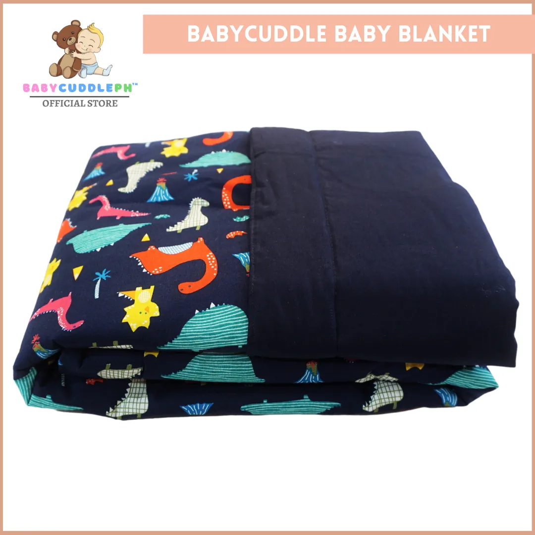 3 in 1 Babycuddle Bed Set - Dino in Navy Blue