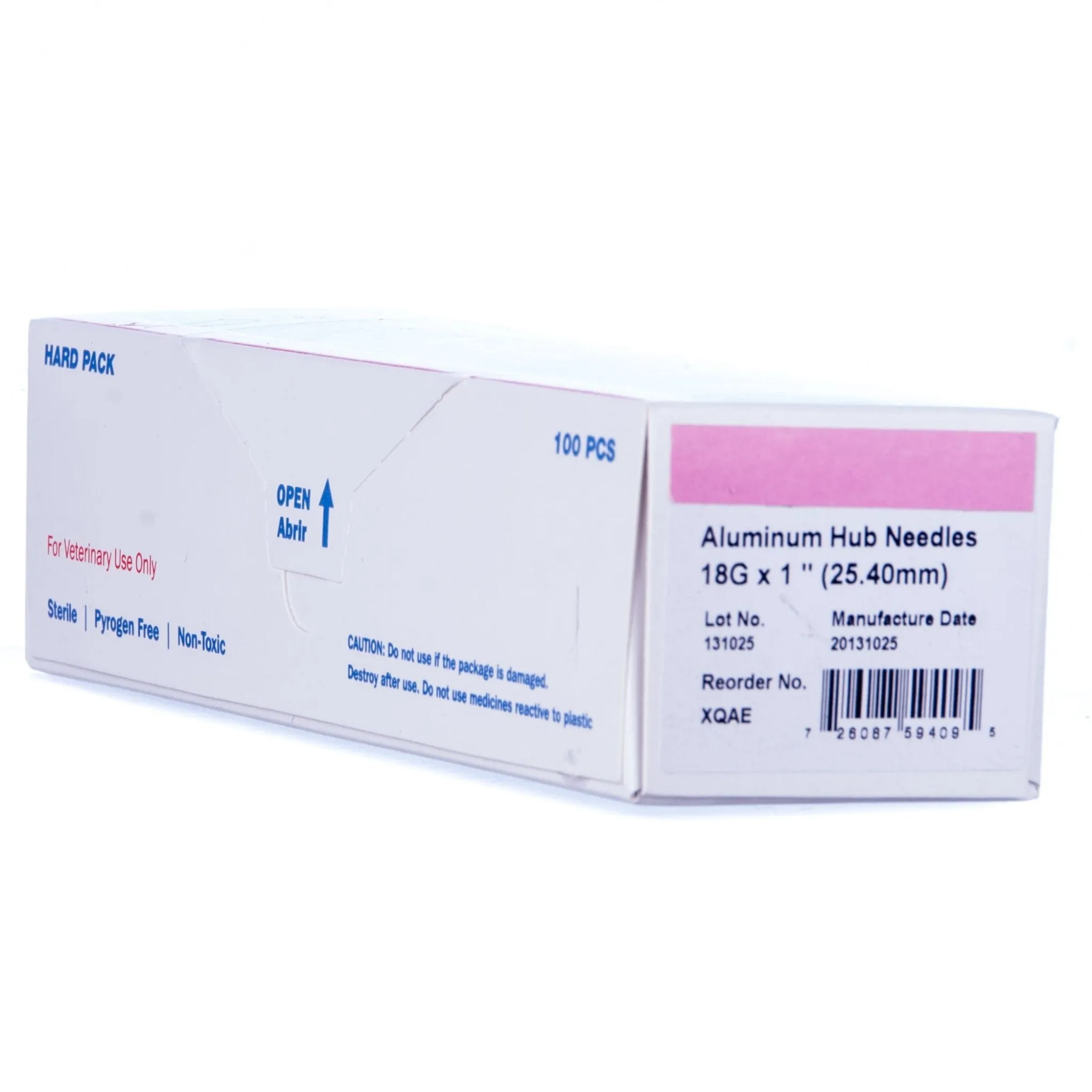 Aluminim Hub Needles, Box of 100