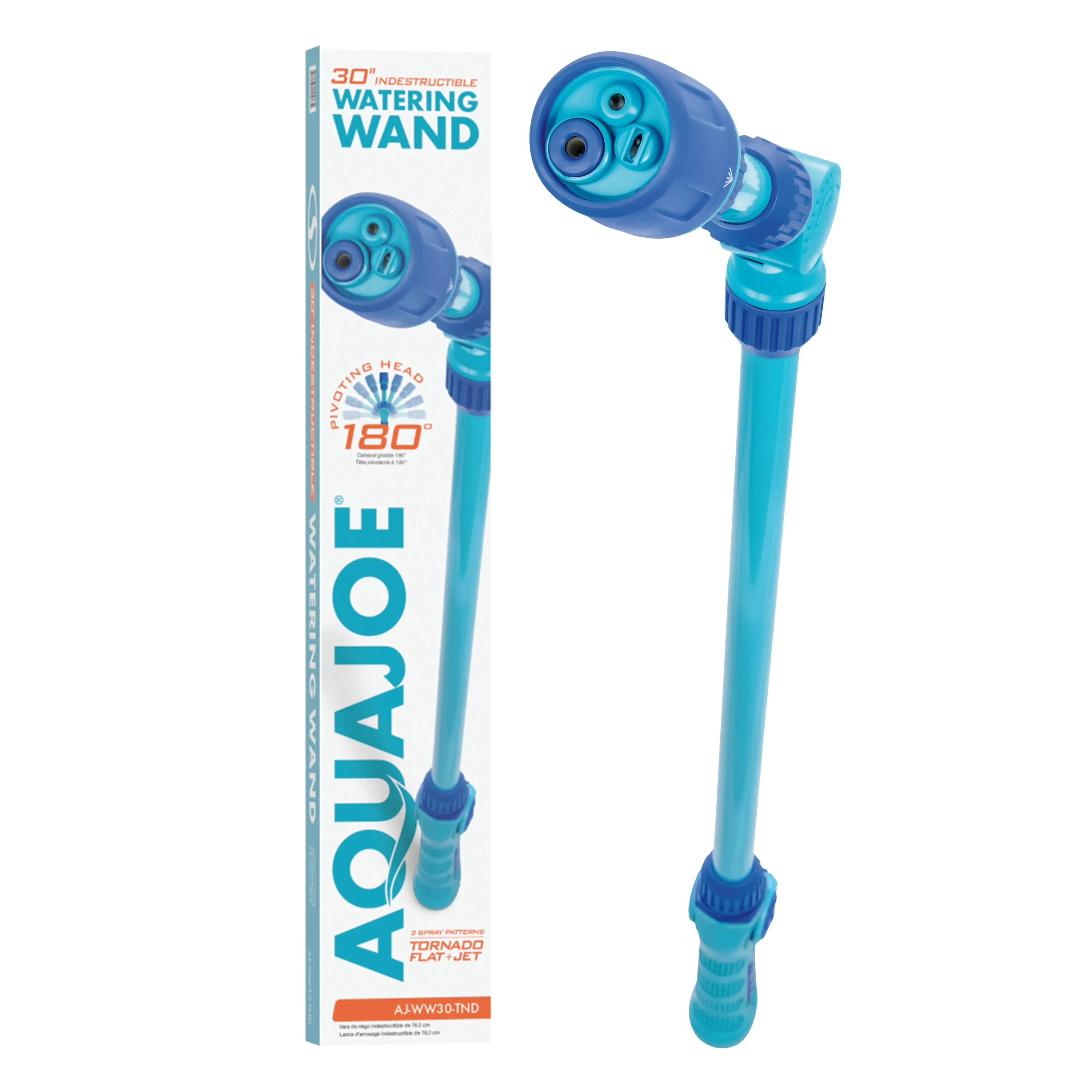 Aqua Joe AJ-WW30-TND Watering Wand | 30-inch | 3 Spray Patterns | Tornado Spray