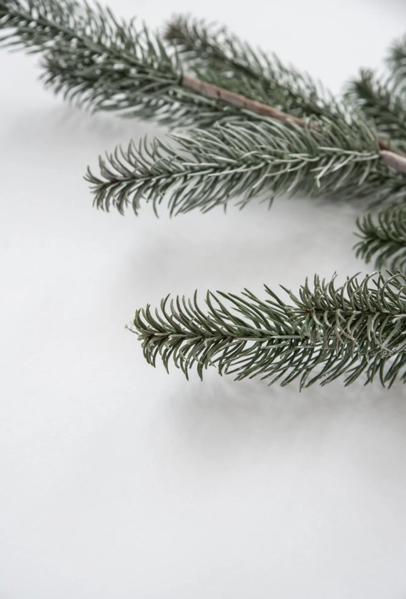 Artificial, Snowy pine spray