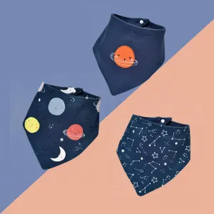 Baby Bibs 3 Pack | Space