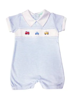 Baby Boy's "Traffic " Smocked Romper