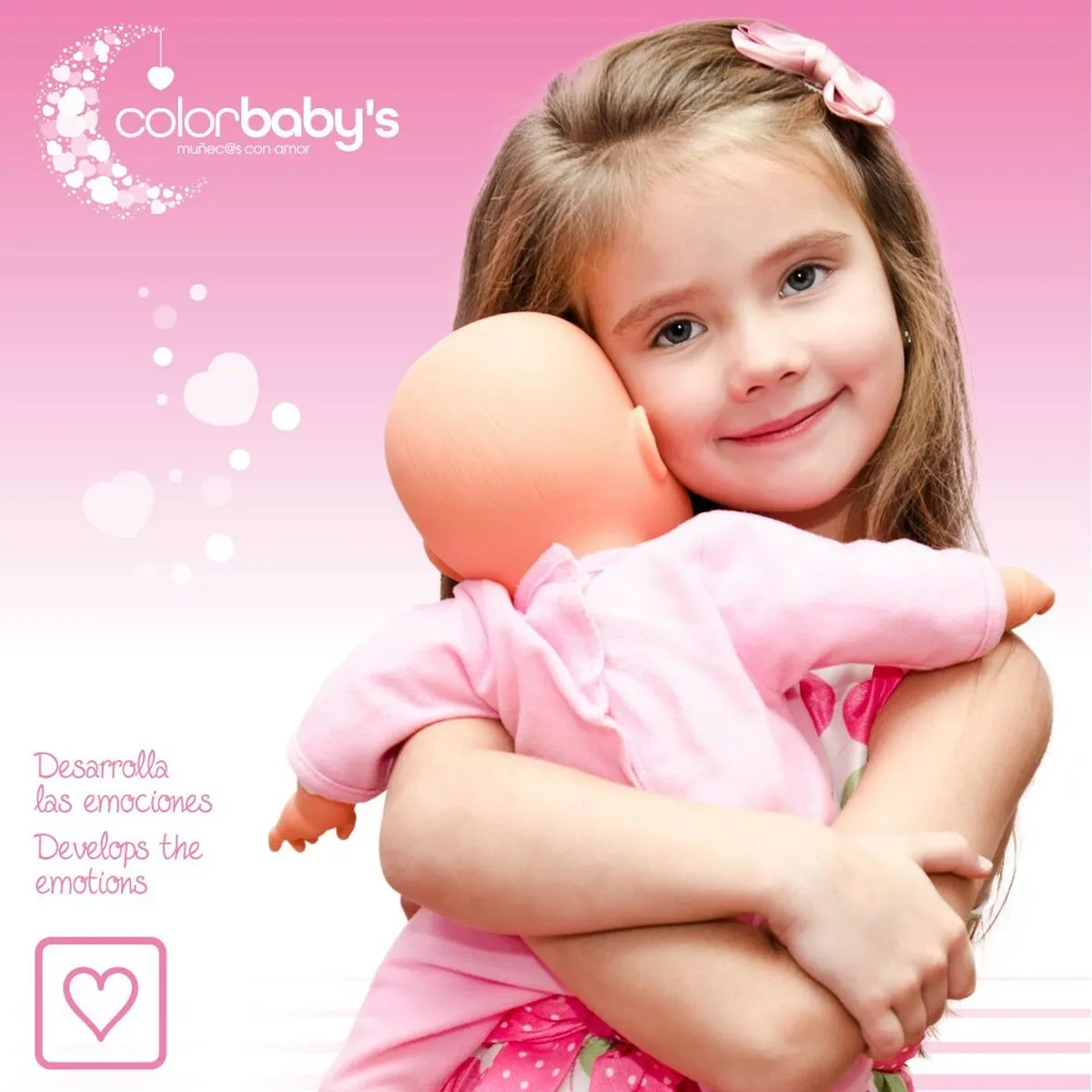 Baby doll Colorbaby 2 Units 22,5 x 34,5 x 33,5 cm