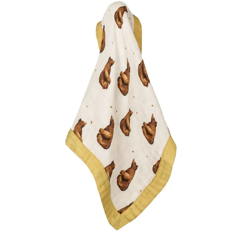 Bamboo Big Lovey Blanket in Honey Bear