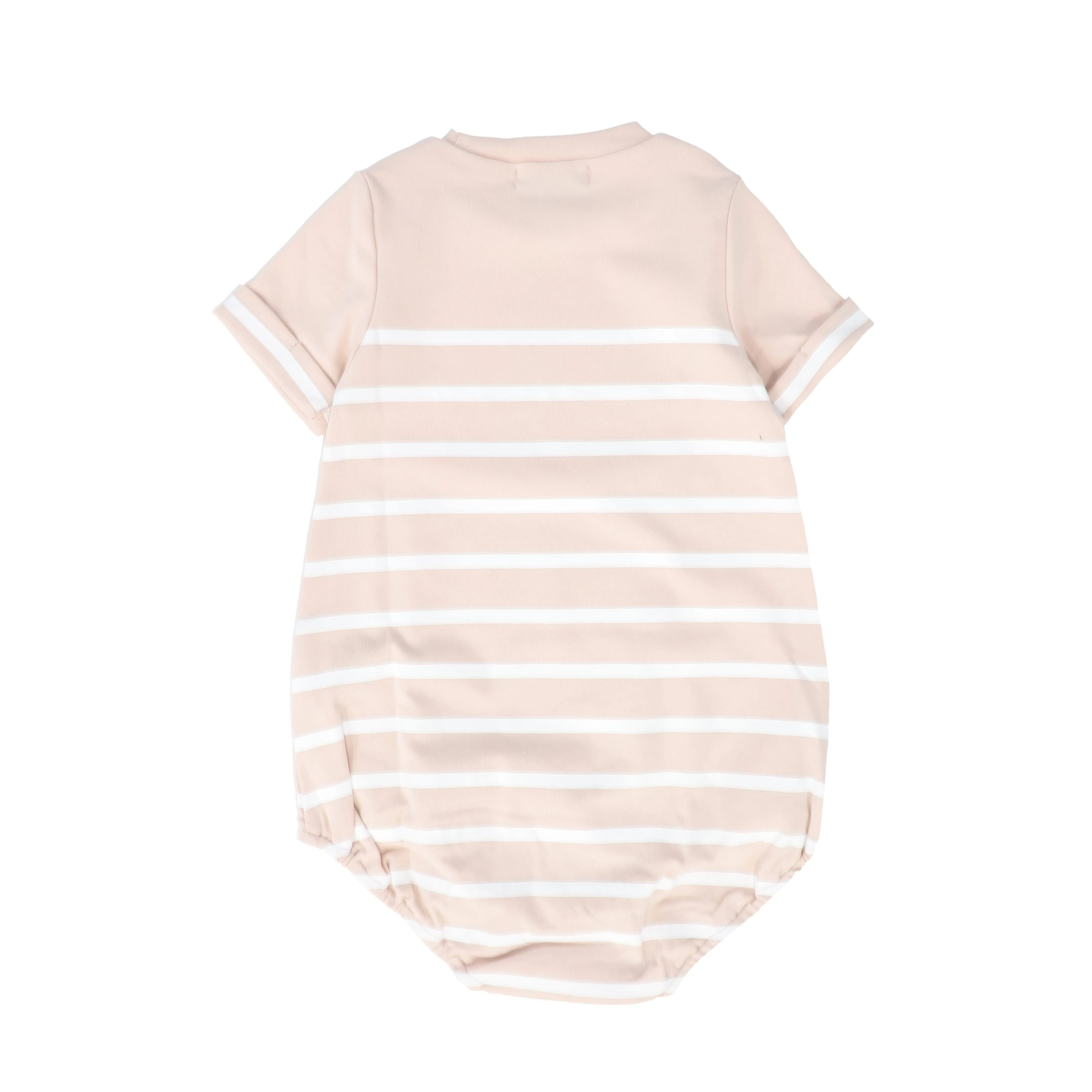 BAMBOO PINK STRIPED ROMPER [FINAL SALE]