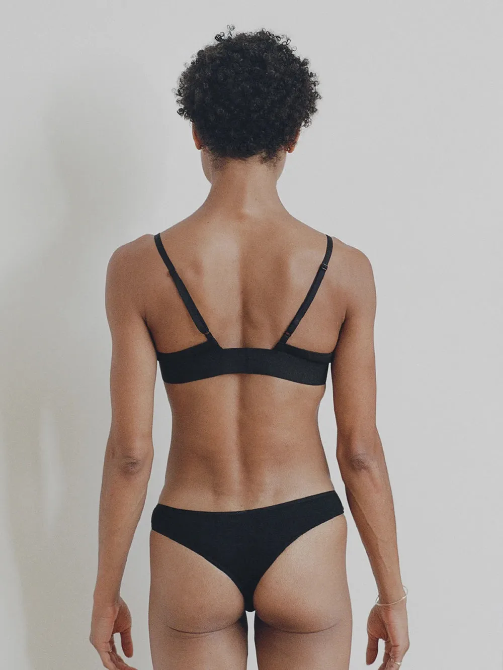 Baserange Triangle Bra in Black