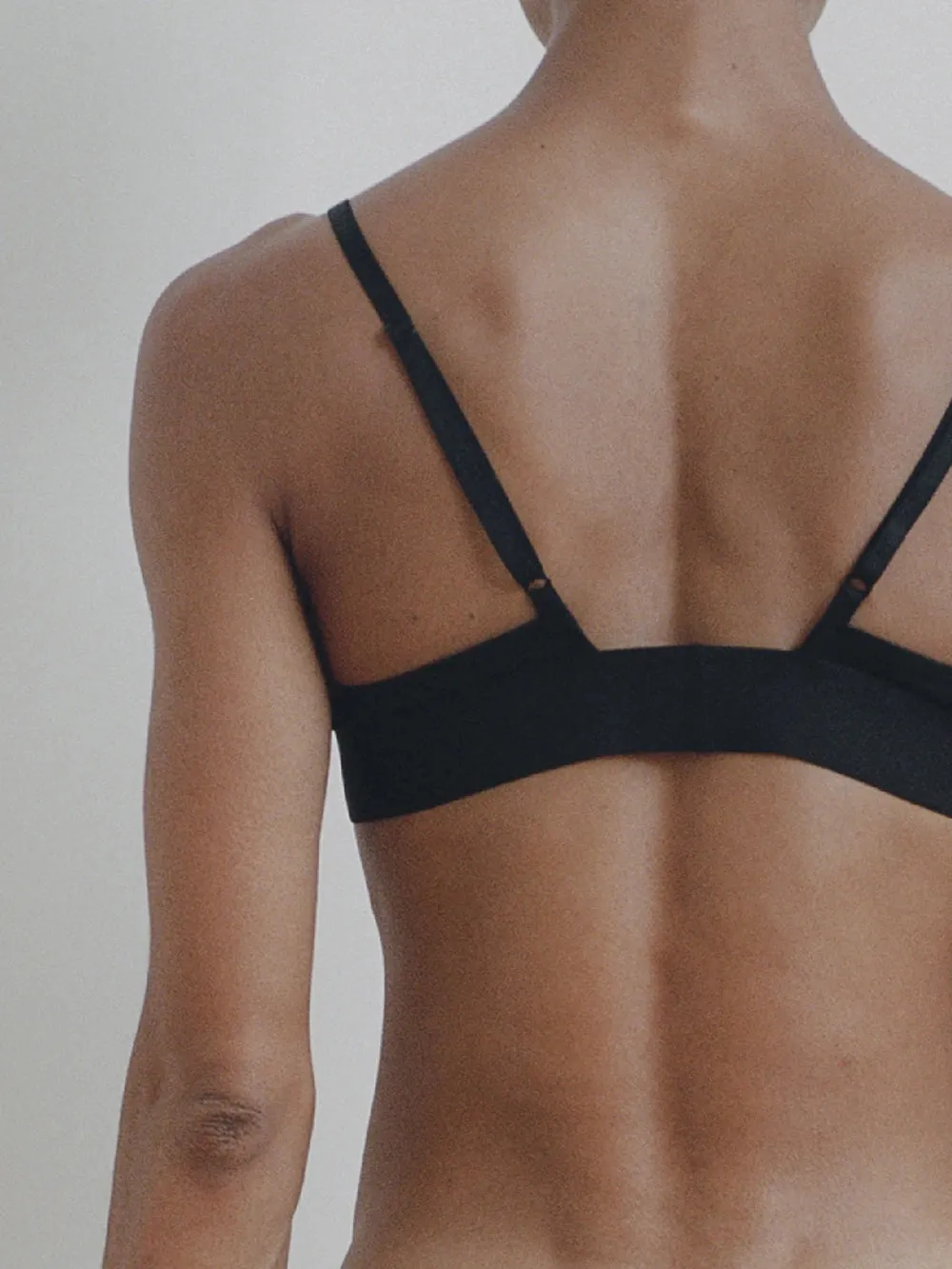 Baserange Triangle Bra in Black