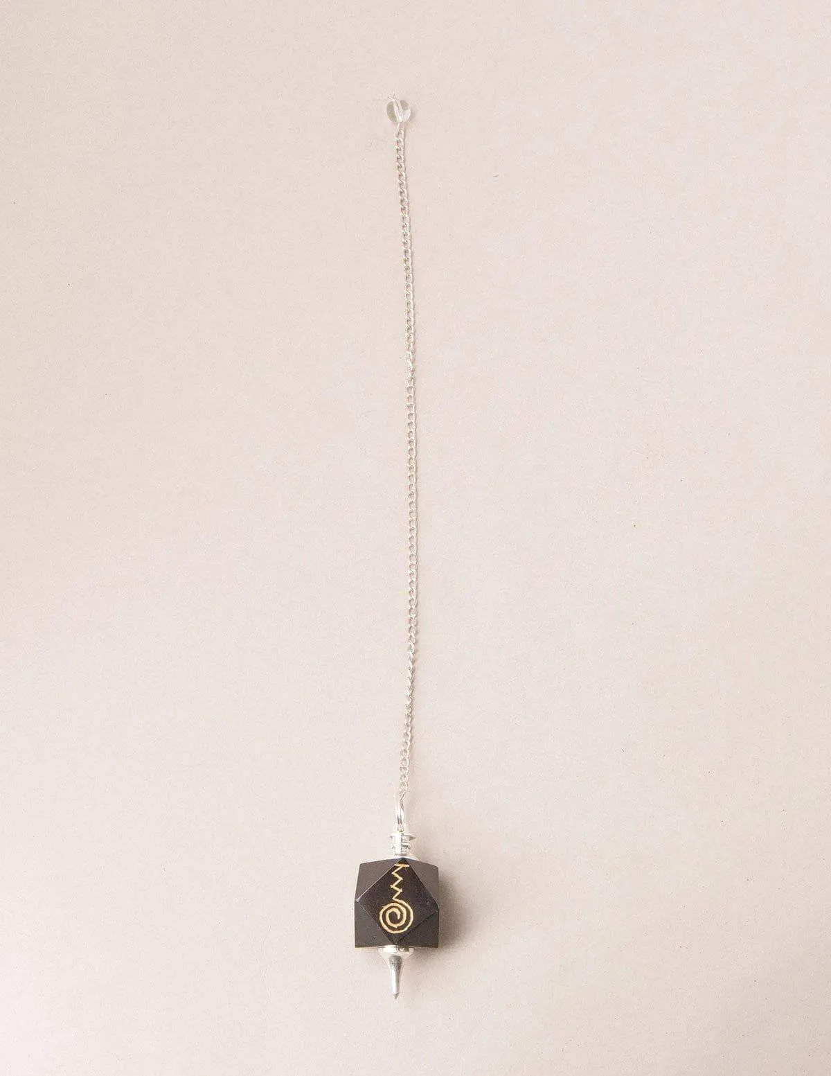 Black Agate Cho-ku Reiki Pendulum