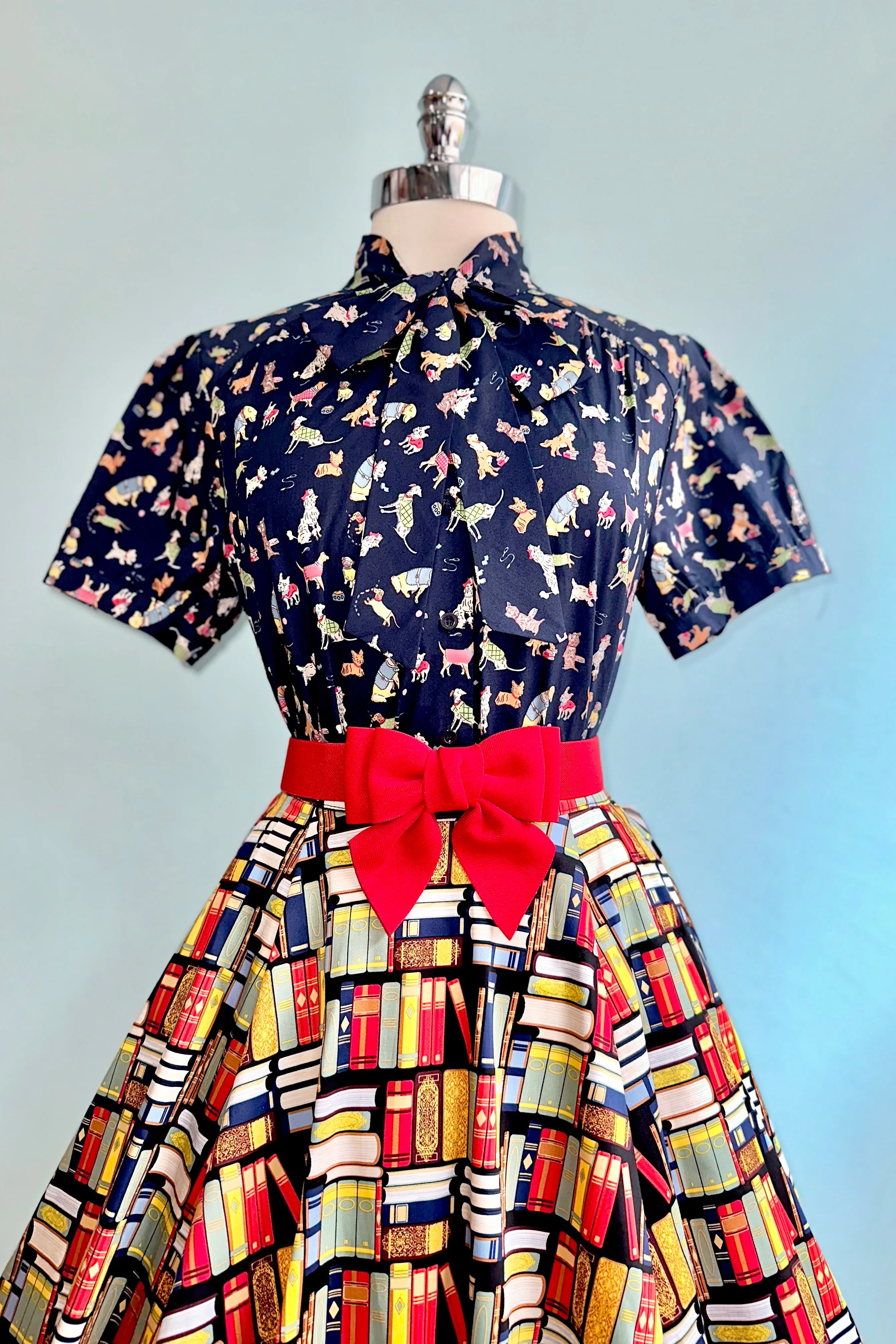 Book Print Full Skirt by Eva Rose