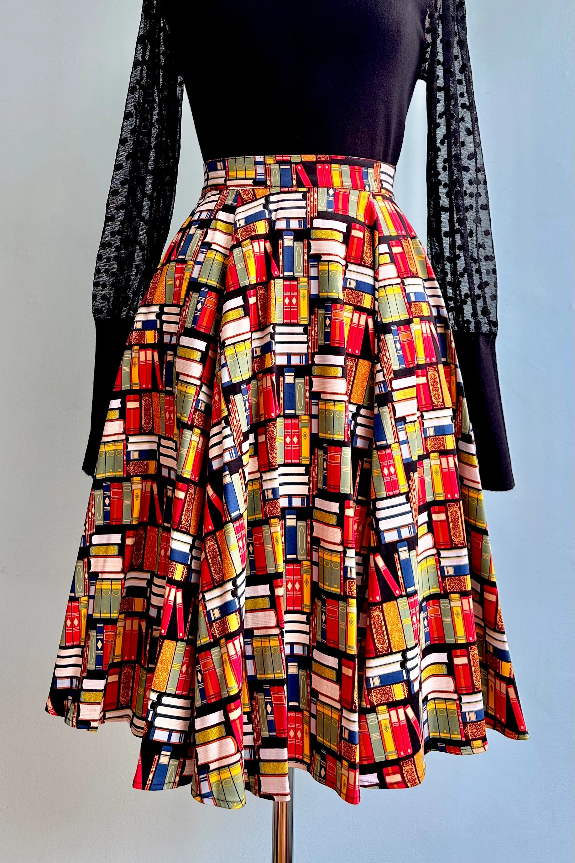 Book Print Full Skirt by Eva Rose