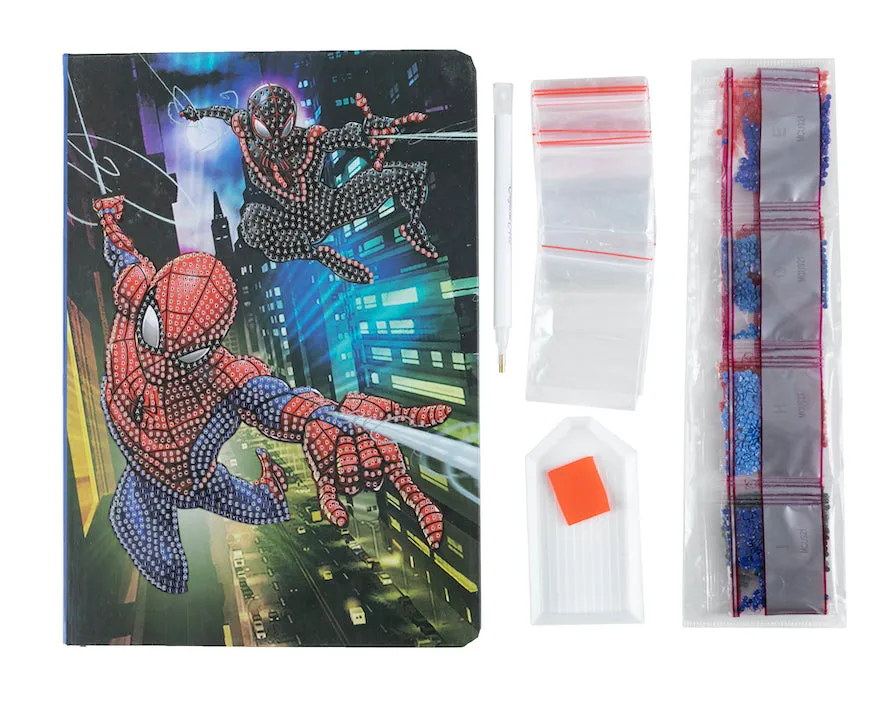 CANJ-MCU921: Spiderman Crystal Art Notebook 18x26cm