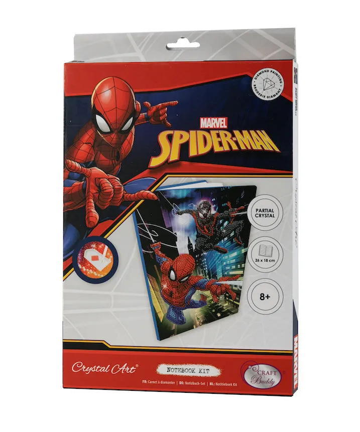 CANJ-MCU921: Spiderman Crystal Art Notebook 18x26cm