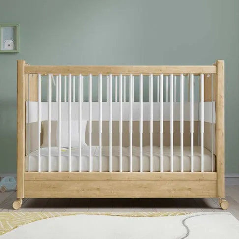 Cilek Baby Bed with Wheels Oak (60x120 cm)