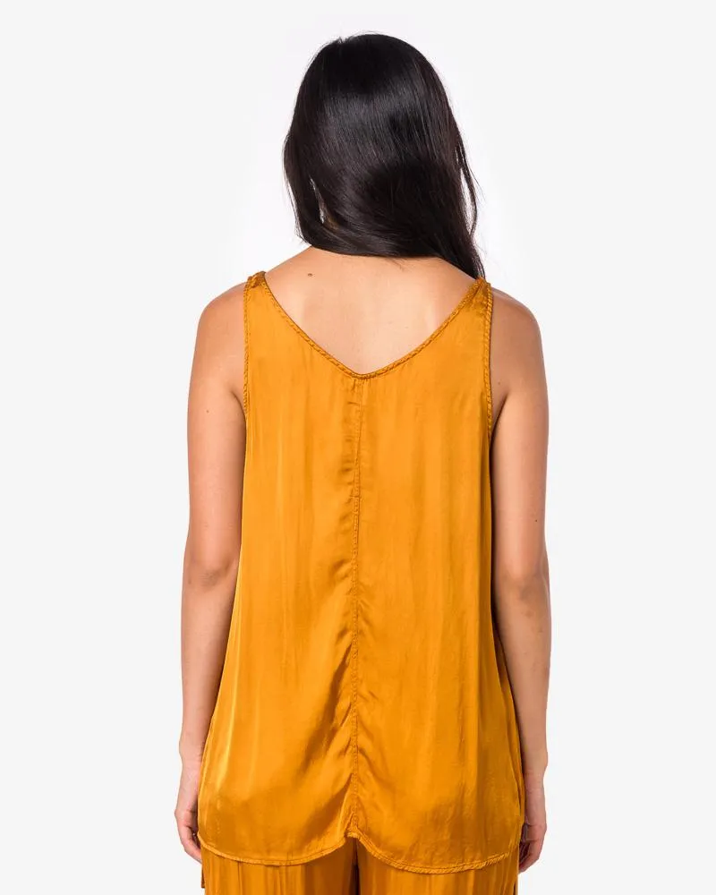 Cinched Tank in Goldenrod