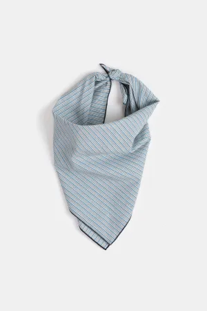 Cotton Kerchief In Sea Stripe