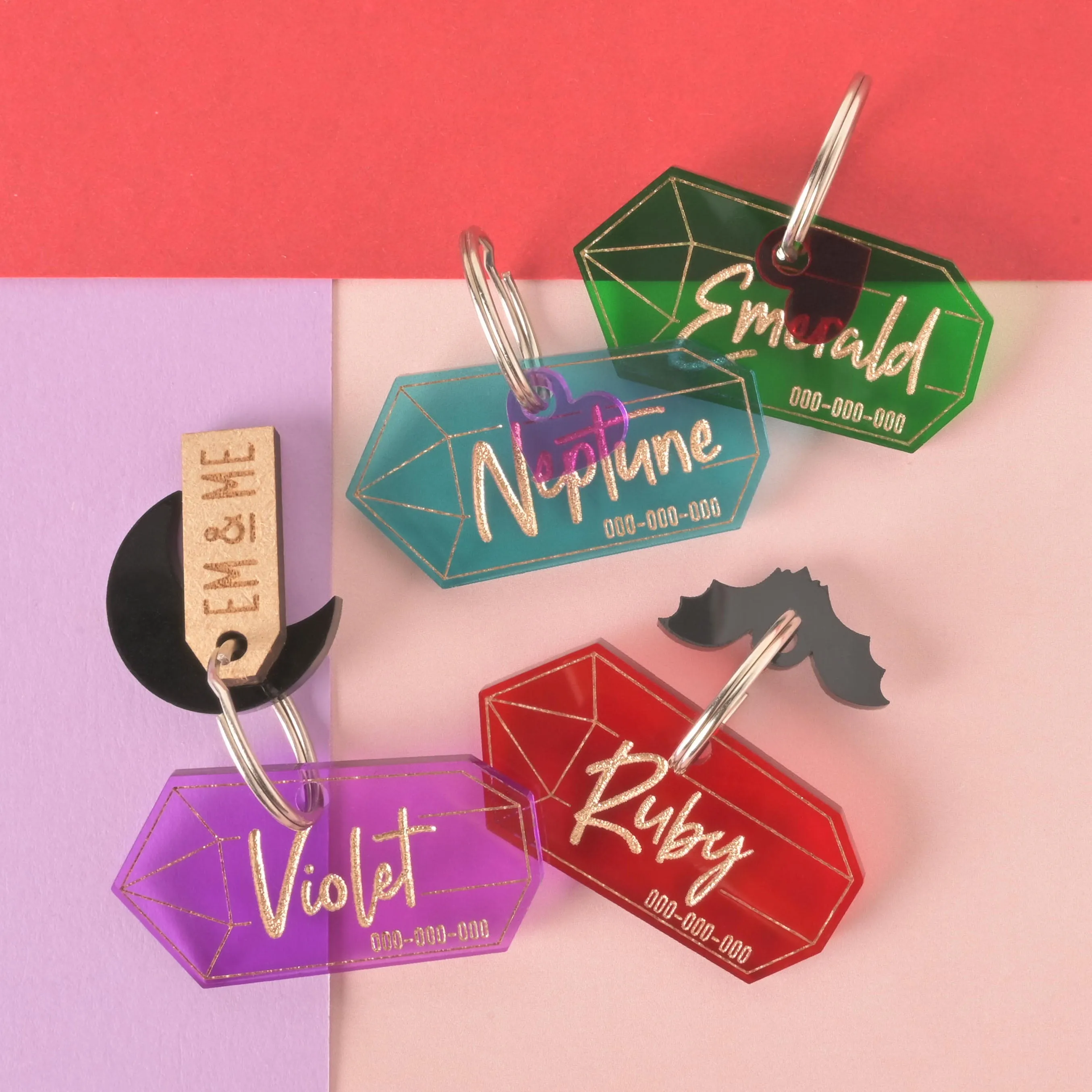 Crystal Energy Personalized Pet Tag