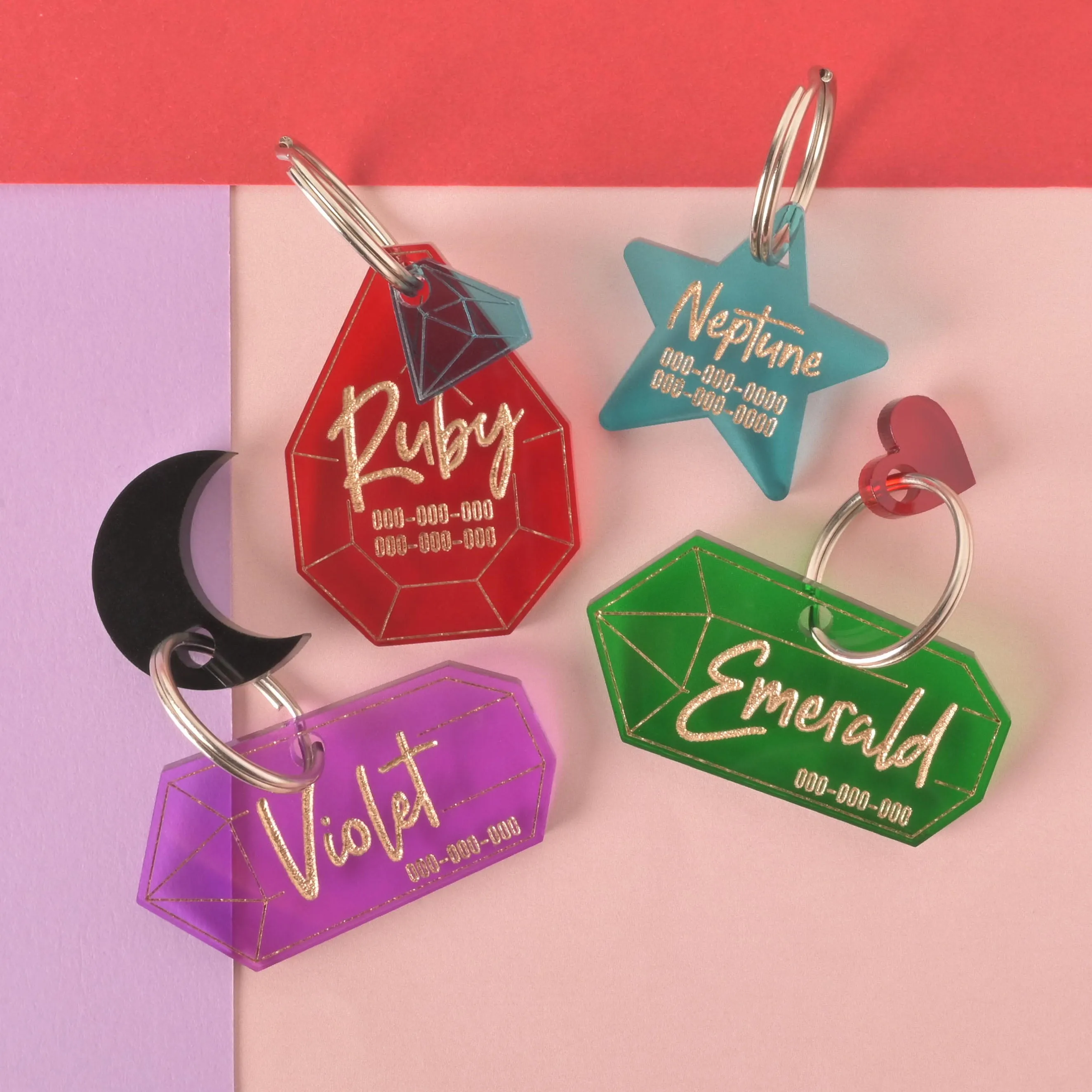 Crystal Energy Personalized Pet Tag