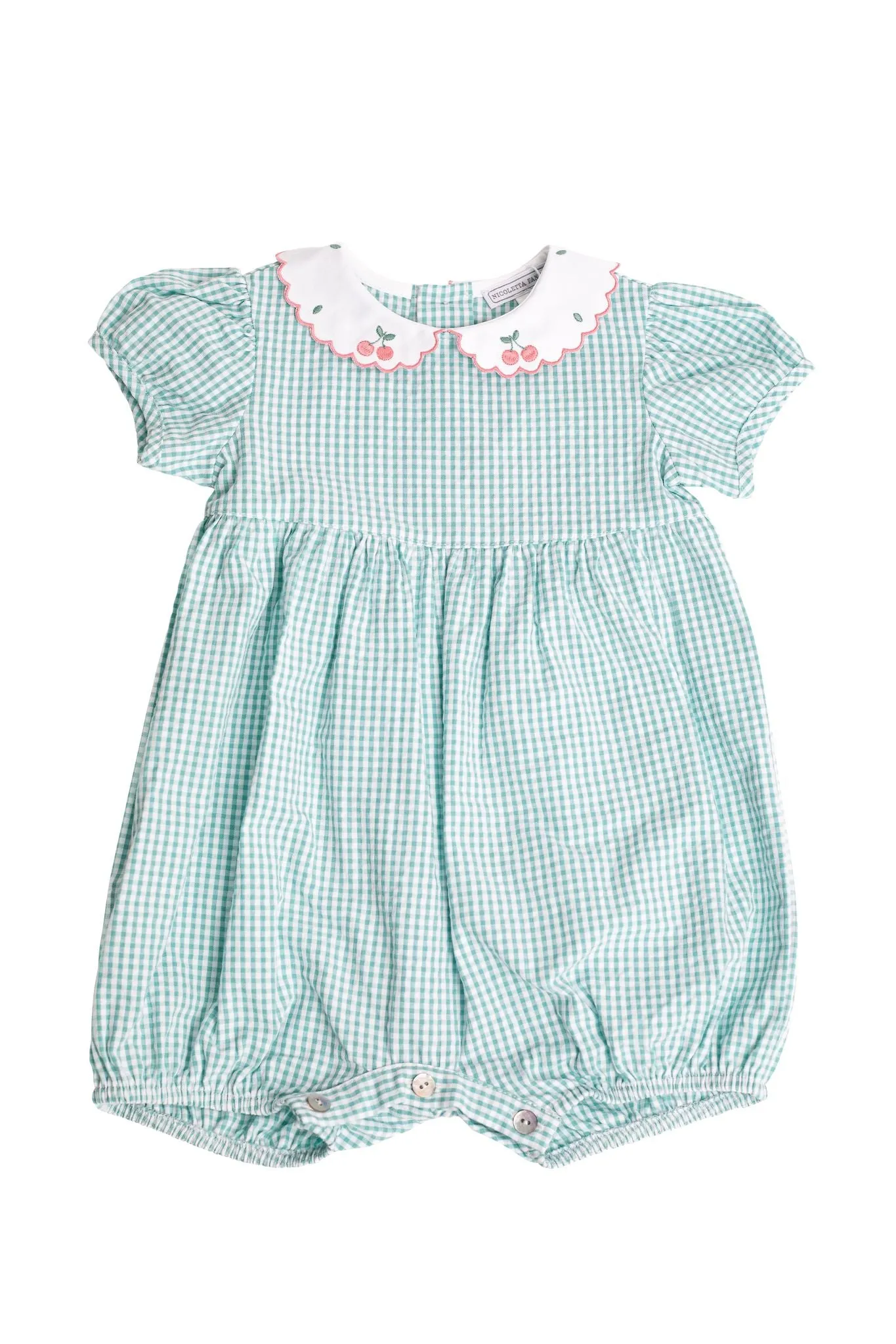 Detta Cotton Romper - Green