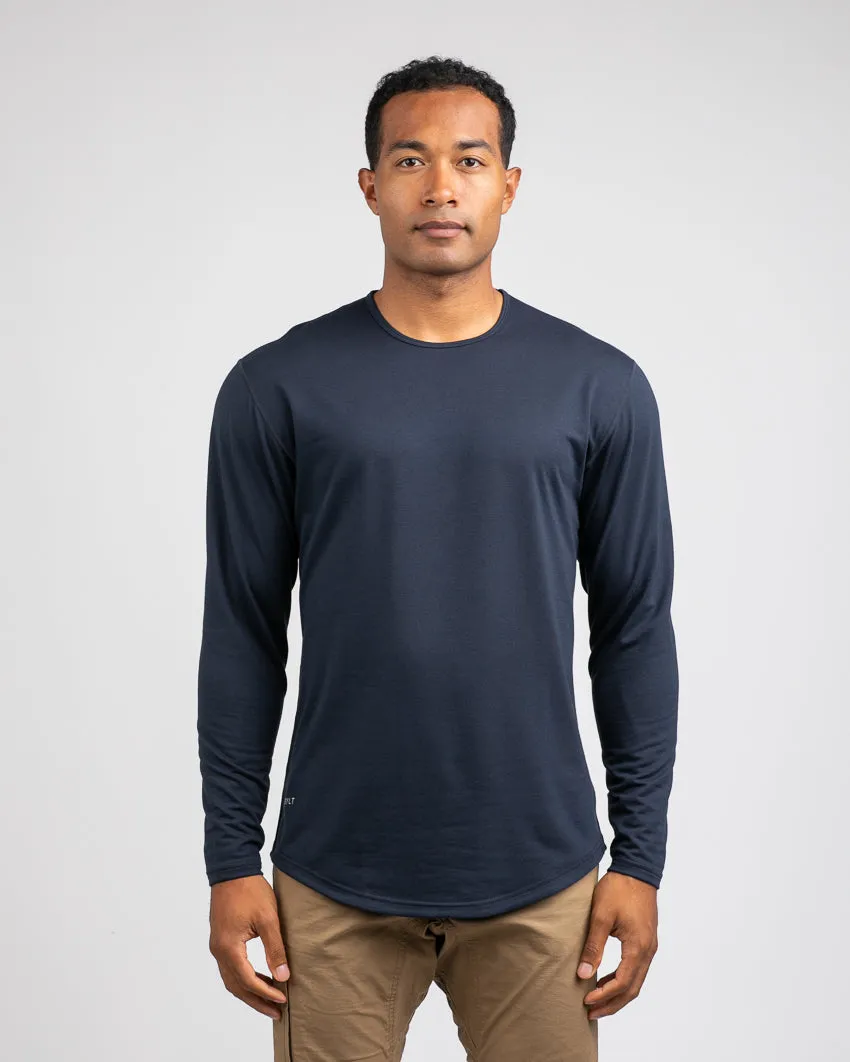 Drop-Cut Long Sleeve: BYLT Signature <!-- Size S -->