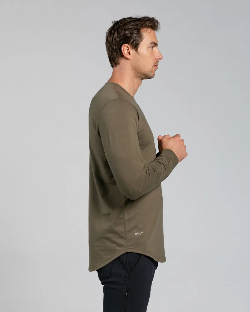 Drop-Cut Long Sleeve: BYLT Signature <!-- Size S -->