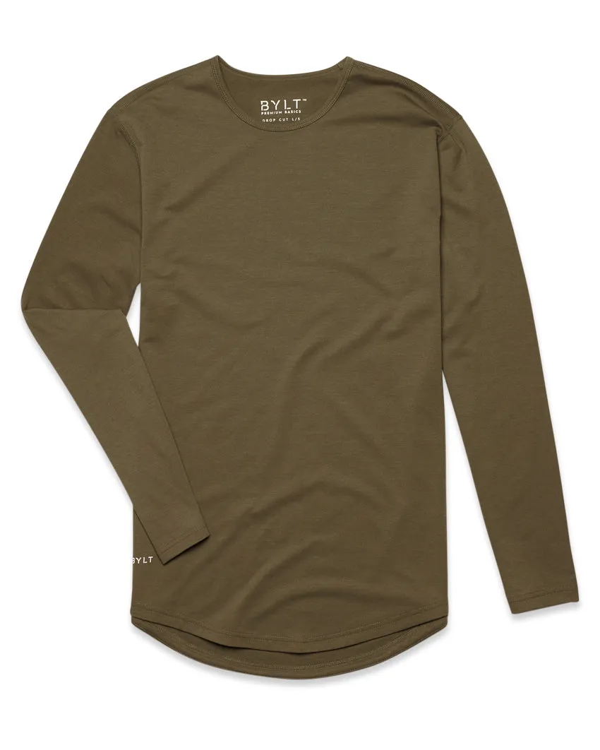 Drop-Cut Long Sleeve: BYLT Signature <!-- Size S -->