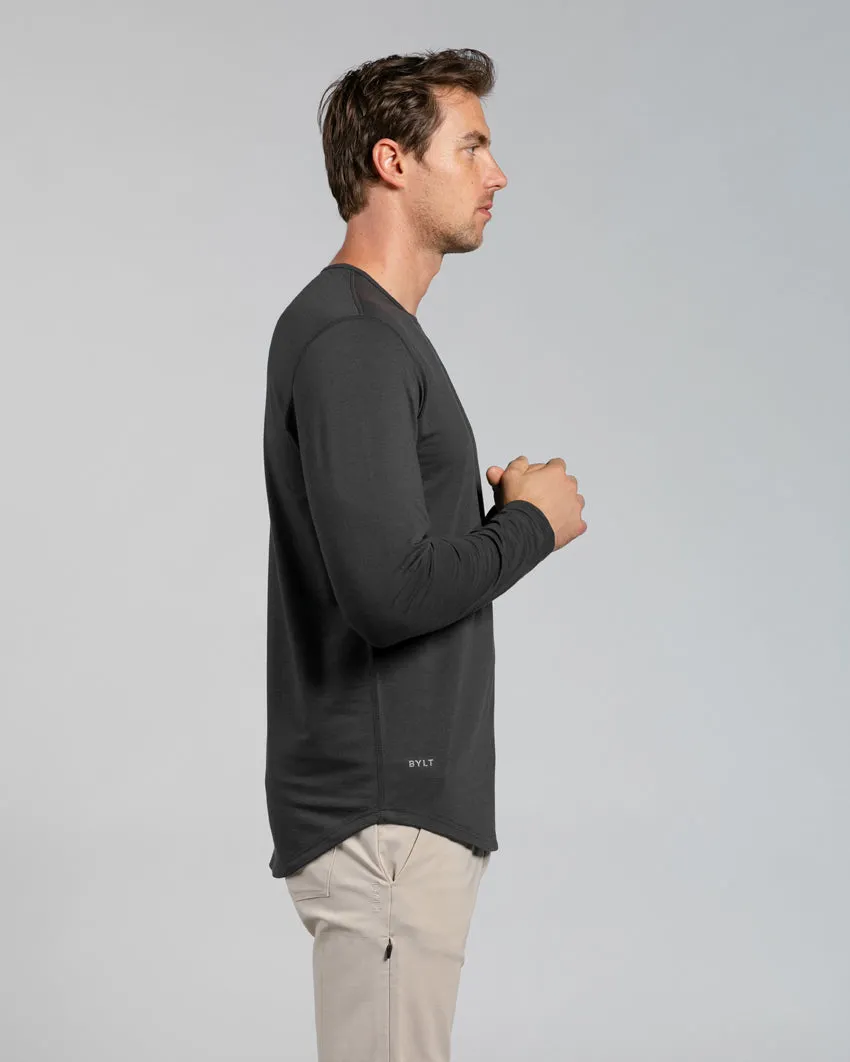 Drop-Cut Long Sleeve: BYLT Signature <!-- Size S -->