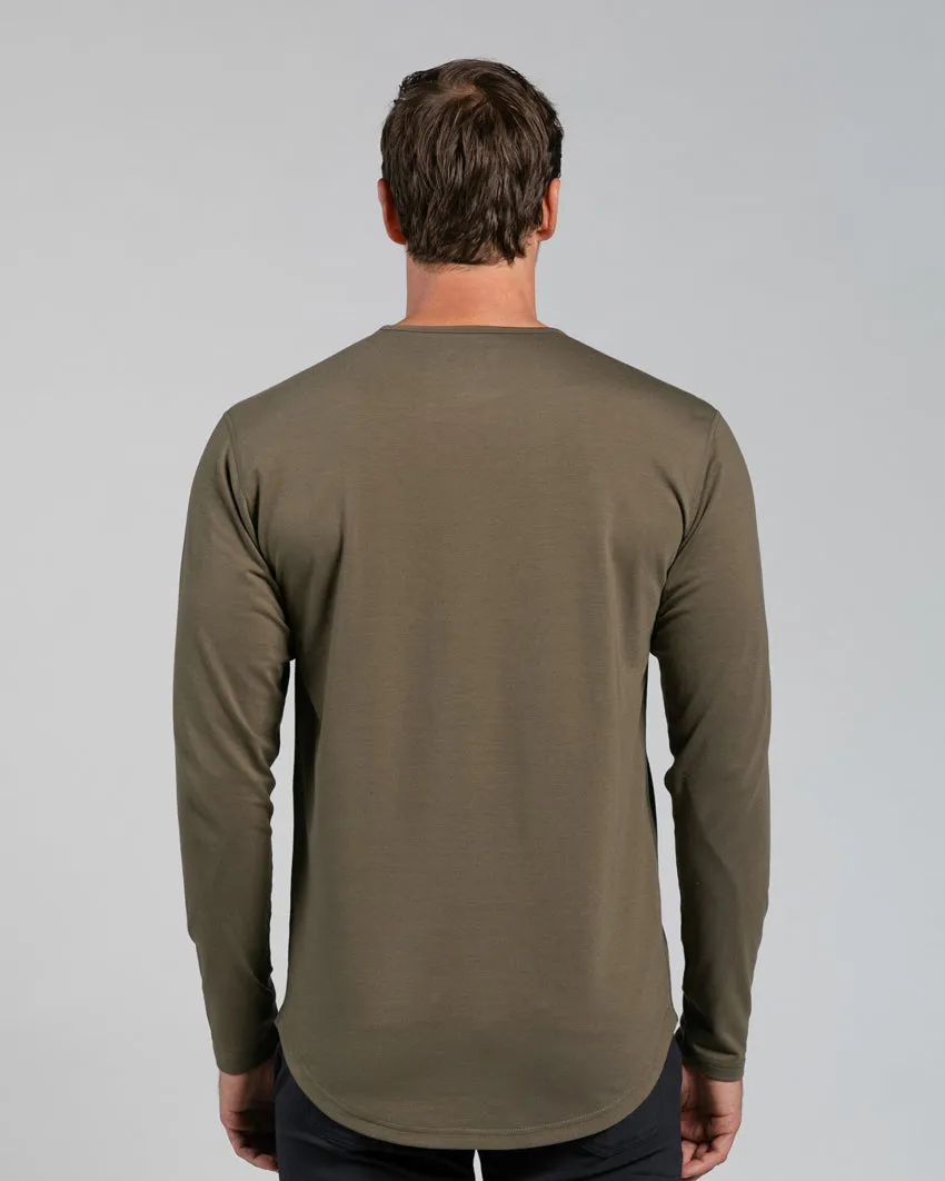 Drop-Cut Long Sleeve: BYLT Signature <!-- Size S -->