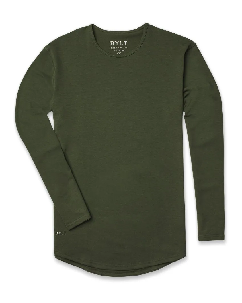 Drop-Cut Long Sleeve: BYLT Signature <!-- Size S -->