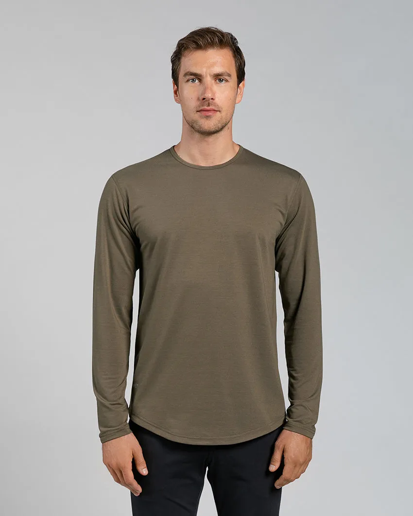 Drop-Cut Long Sleeve: BYLT Signature <!-- Size S -->