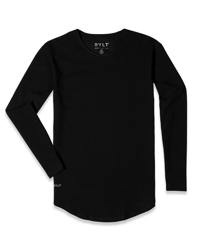 Drop-Cut Long Sleeve: BYLT Signature <!-- Size S -->