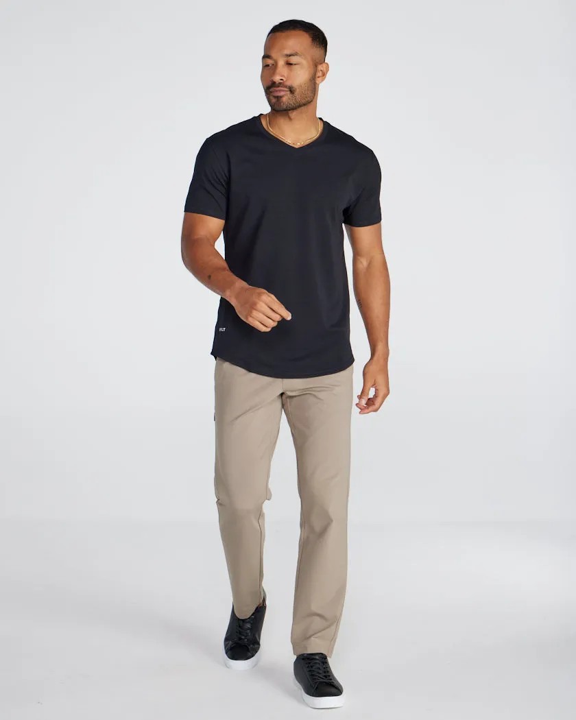 Drop-Cut V-Neck: BYLT Signature