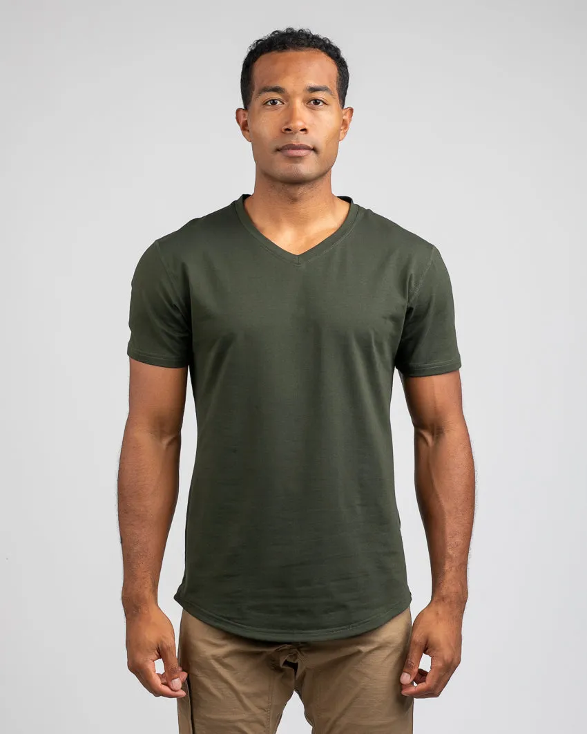 Drop-Cut V-Neck: BYLT Signature