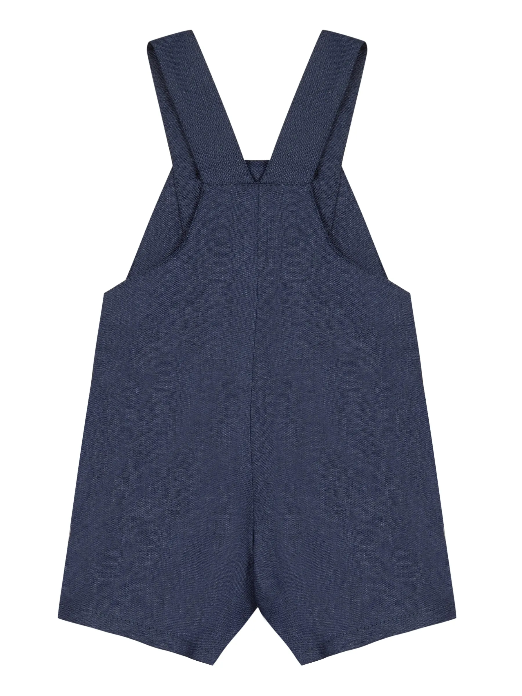 Dungarees - Navy linen