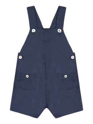 Dungarees - Navy linen