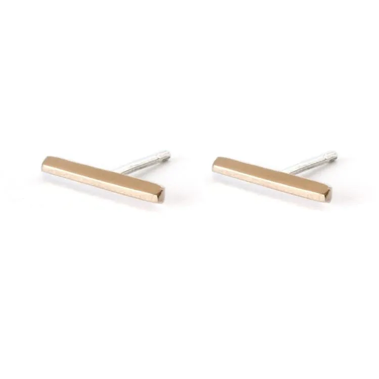 Faceted Bar Earrings