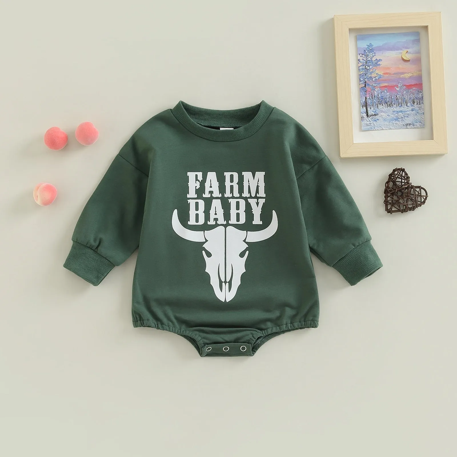 FARM BABY Long-Sleeve Onesie