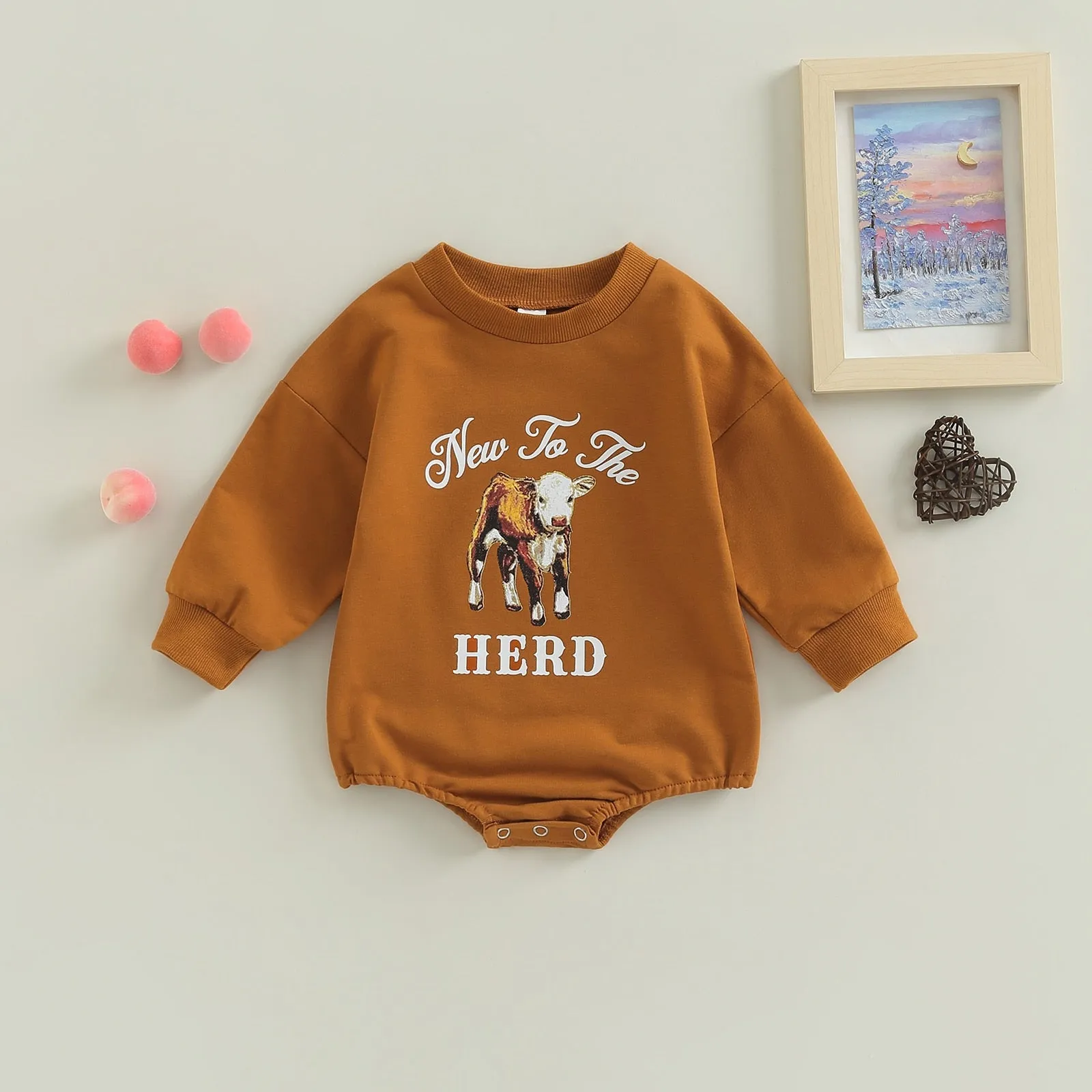 FARM BABY Long-Sleeve Onesie