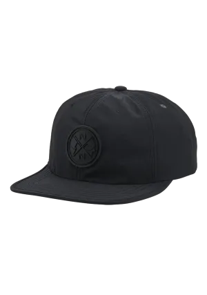 Flight Strapback Hat - Black