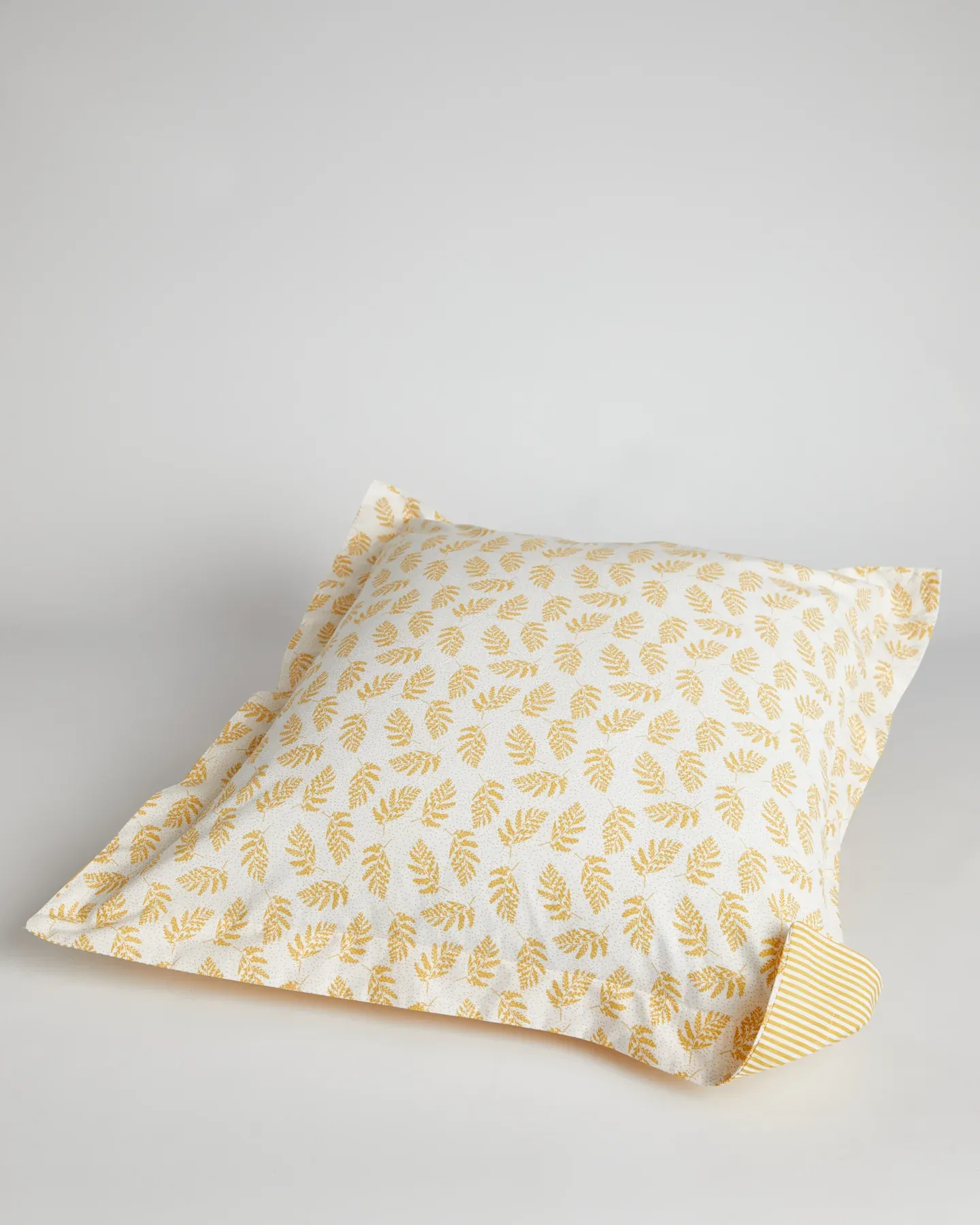 Foxford Yellow Fern Square Pillowcase