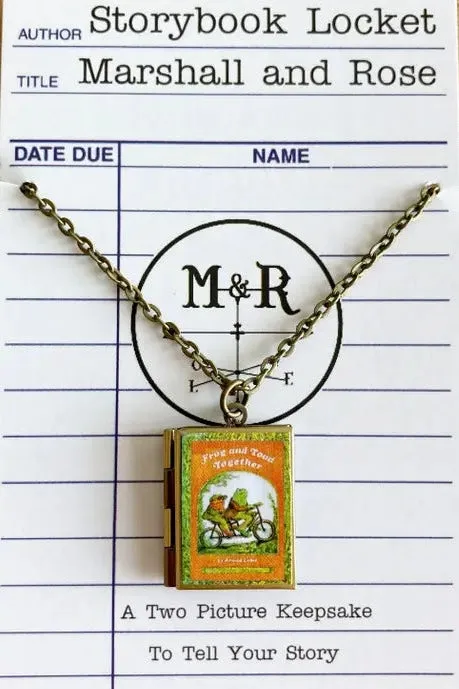 Frog and Toad Book Locket Necklace by Marshall and Rose