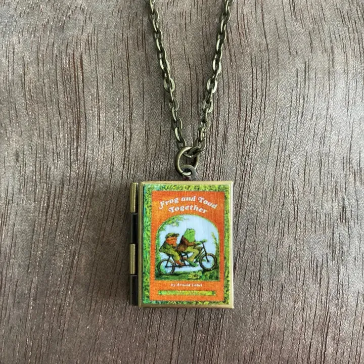 Frog and Toad Book Locket Necklace by Marshall and Rose