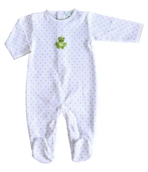 Frog Print Baby's Footie