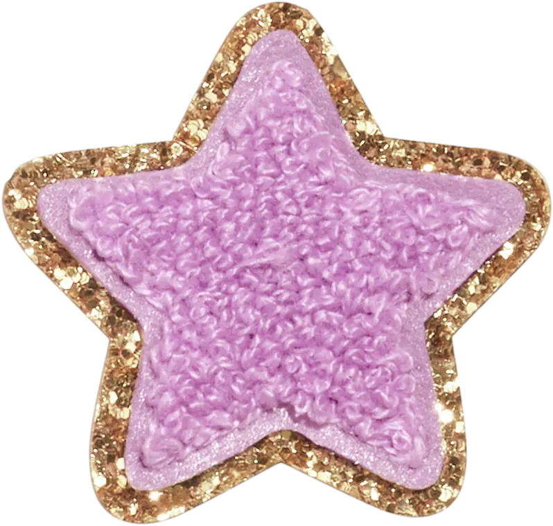 Grape Glitter Varsity Star Patch