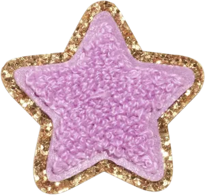 Grape Glitter Varsity Star Patch