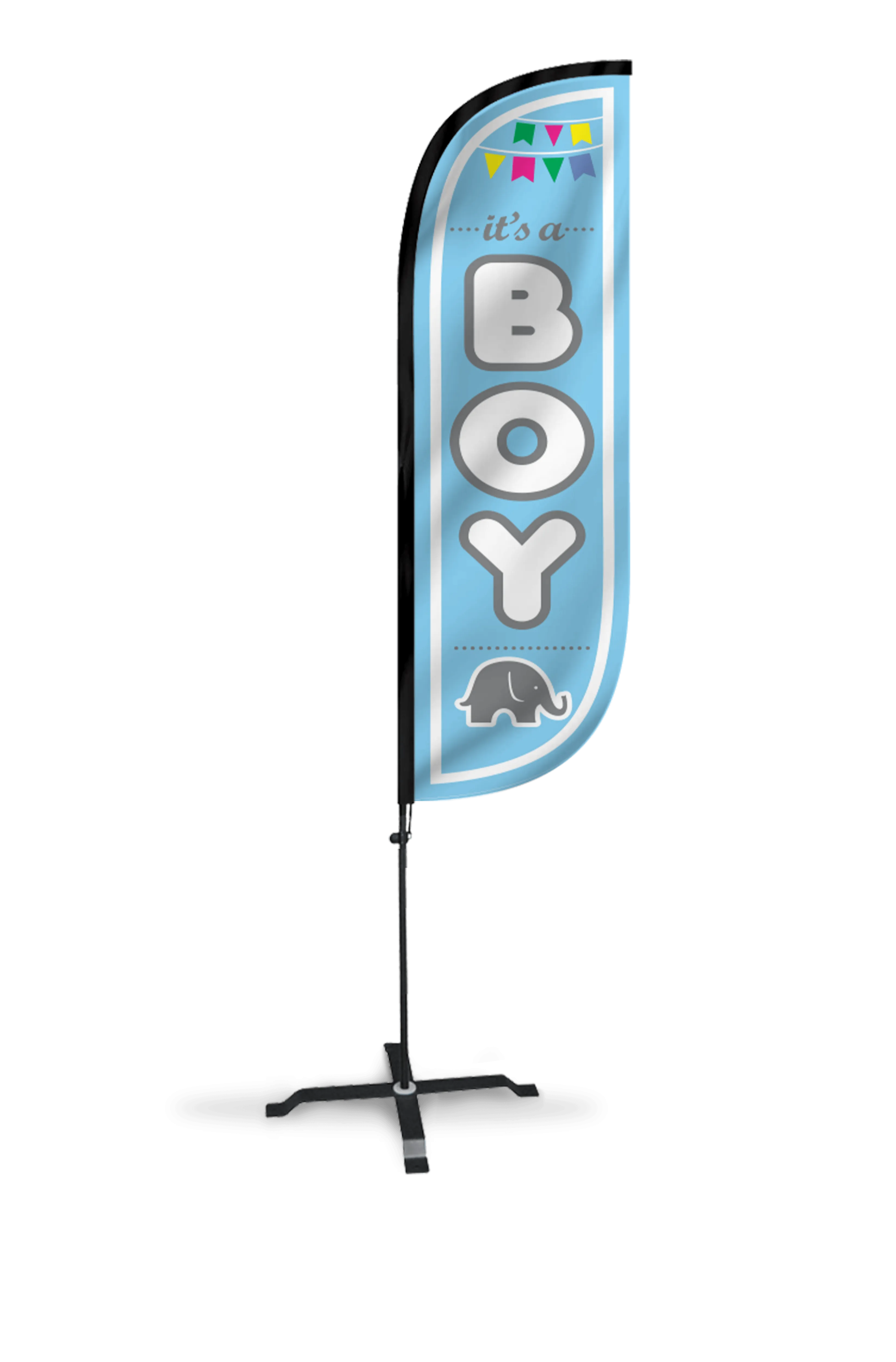 It's A Boy Feather Flag - 5ft